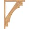 Ekena Millwork Merced Block Smooth Bracket w/ Offset Brace, Western Red Cedar, 3 1/2"W x 22"D x 30"H BKT0402X22X30MRC05SWR - alternate 4